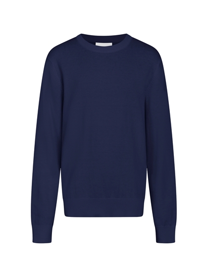Grund Strik Carl Crew Knit - Navy 